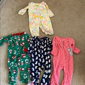 Four fleece jumpsuit for 6 months baby